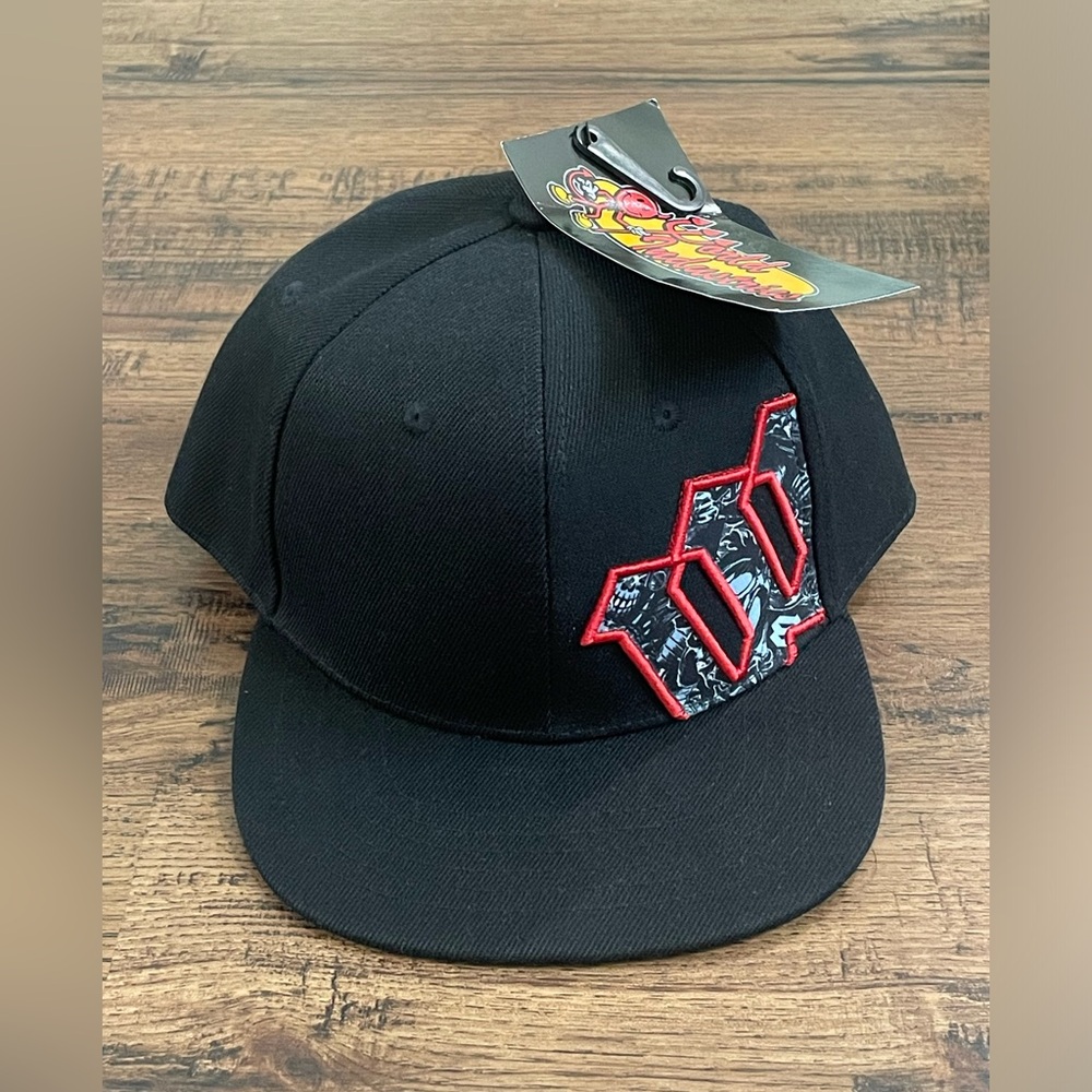 World Industries SnapBack Hat New Logo ‘Black Gray Red’